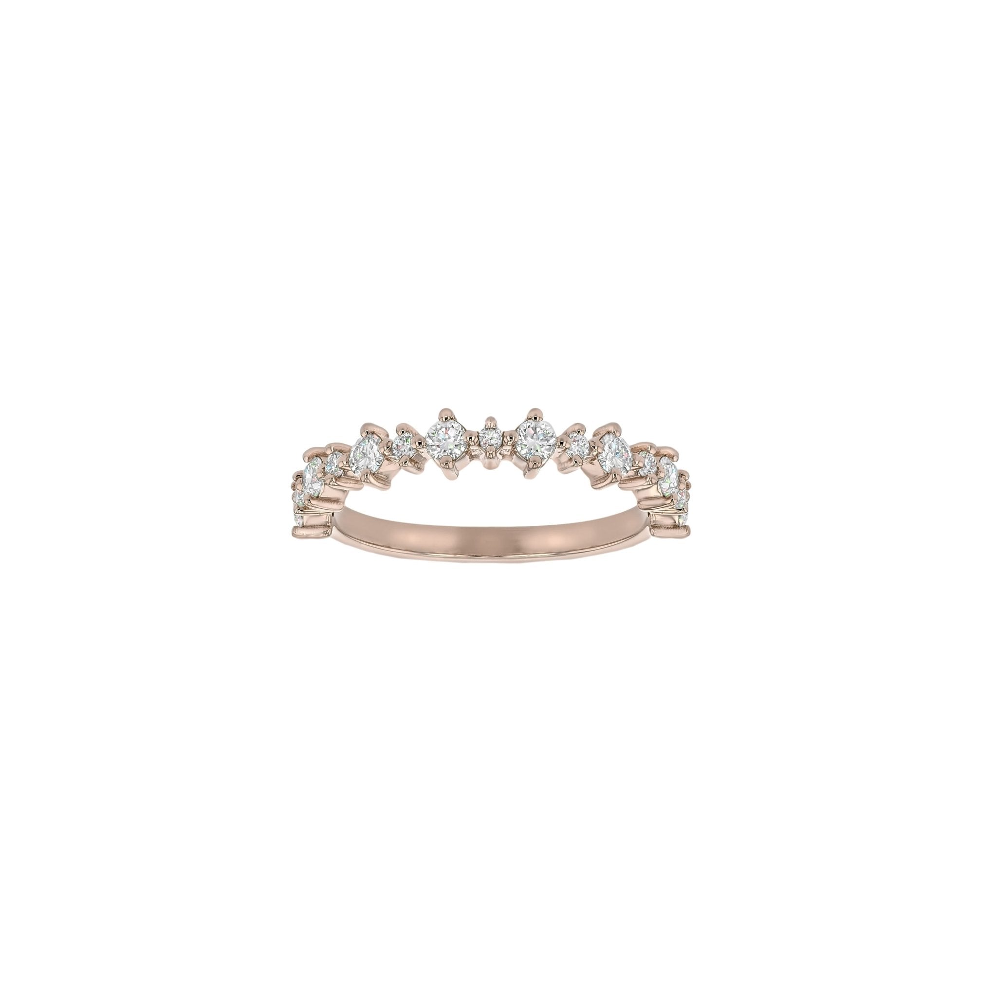 Leanna Diamond Band-Diamond Band-Eliise Maar Fine Jewellery Australia-18K Rose Gold-Natural Diamonds-Eliise Maar Jewellery