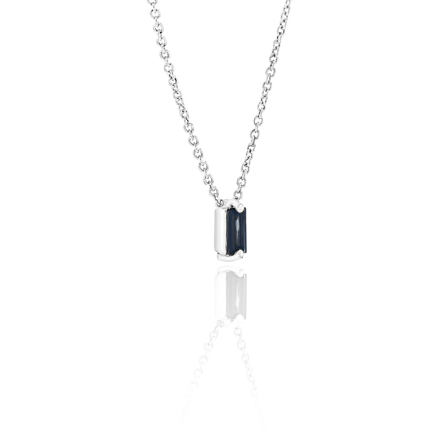 Lola Sapphire Necklace White - Eliise Maar Jewellery