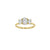 Mary-Anne Diamond Trilogy Ring - 18K Yellow Gold - Natural Diamonds - Eliise Maar Jewellery