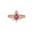 Natasha Ring Pink Tourmaline - Eliise Maar Jewellery