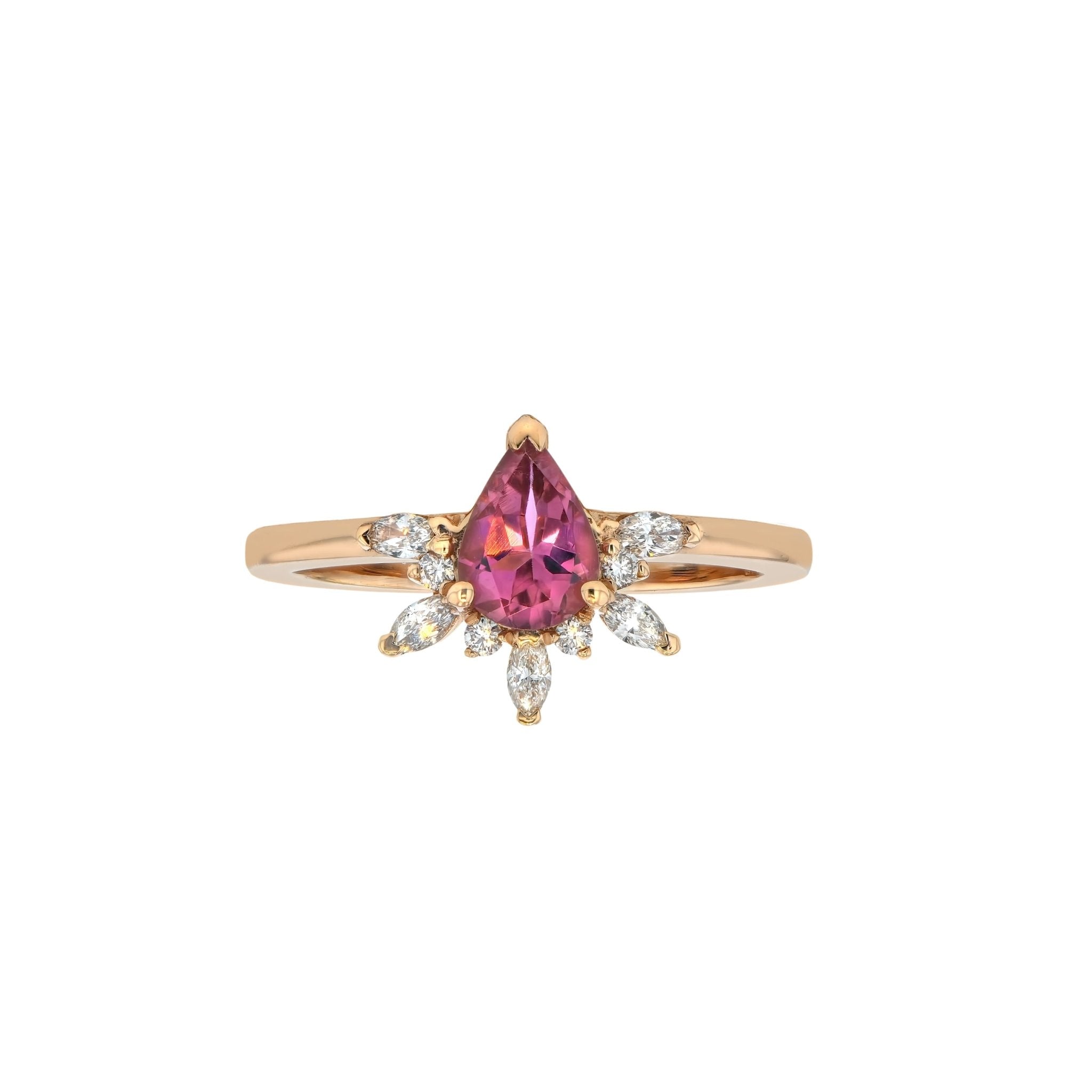Natasha Ring Pink Tourmaline - Eliise Maar Jewellery