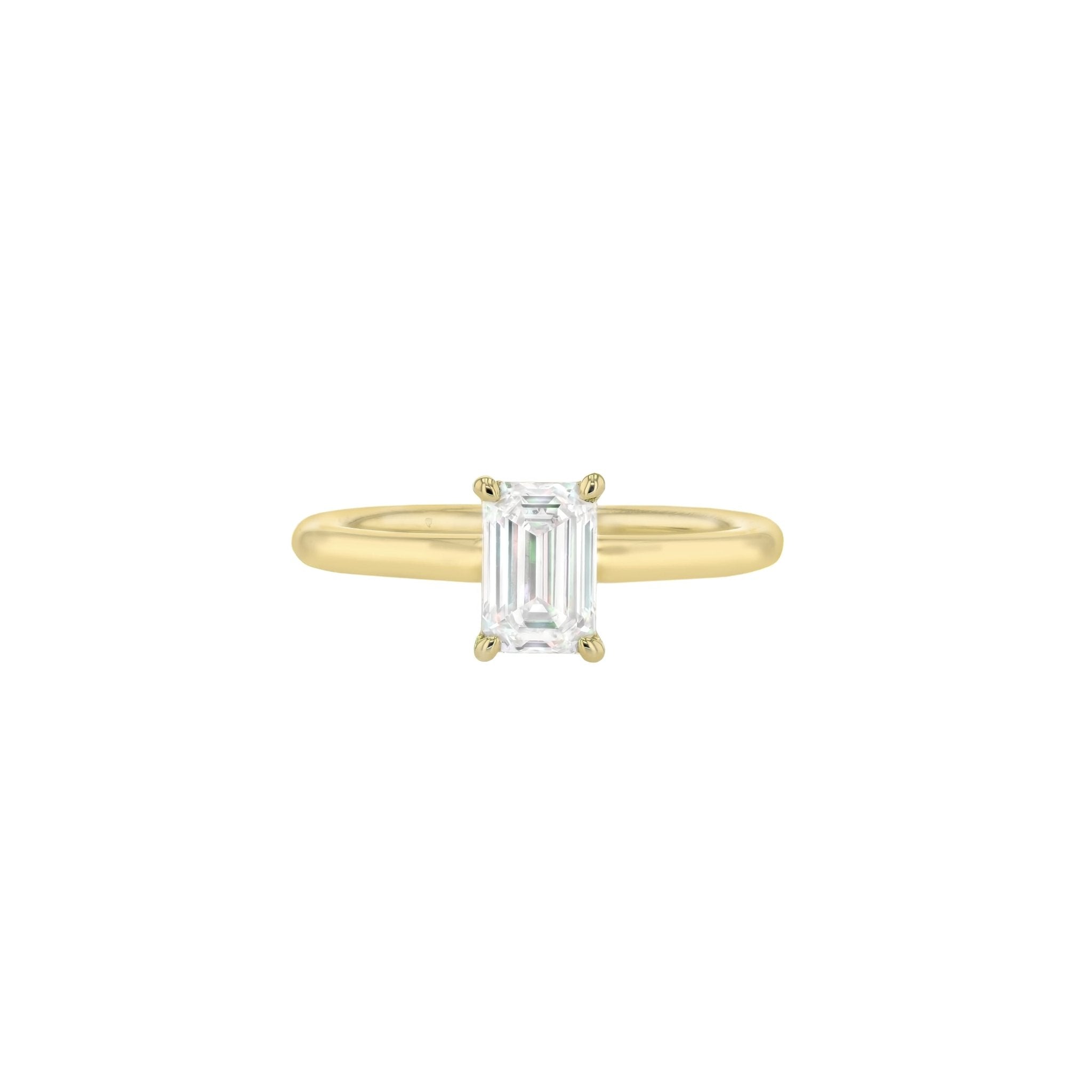 Olivia Emerald Cut Diamond Solitaire-Rings-Eliise Maar Fine Jewellery Australia-Eliise Maar Jewellery