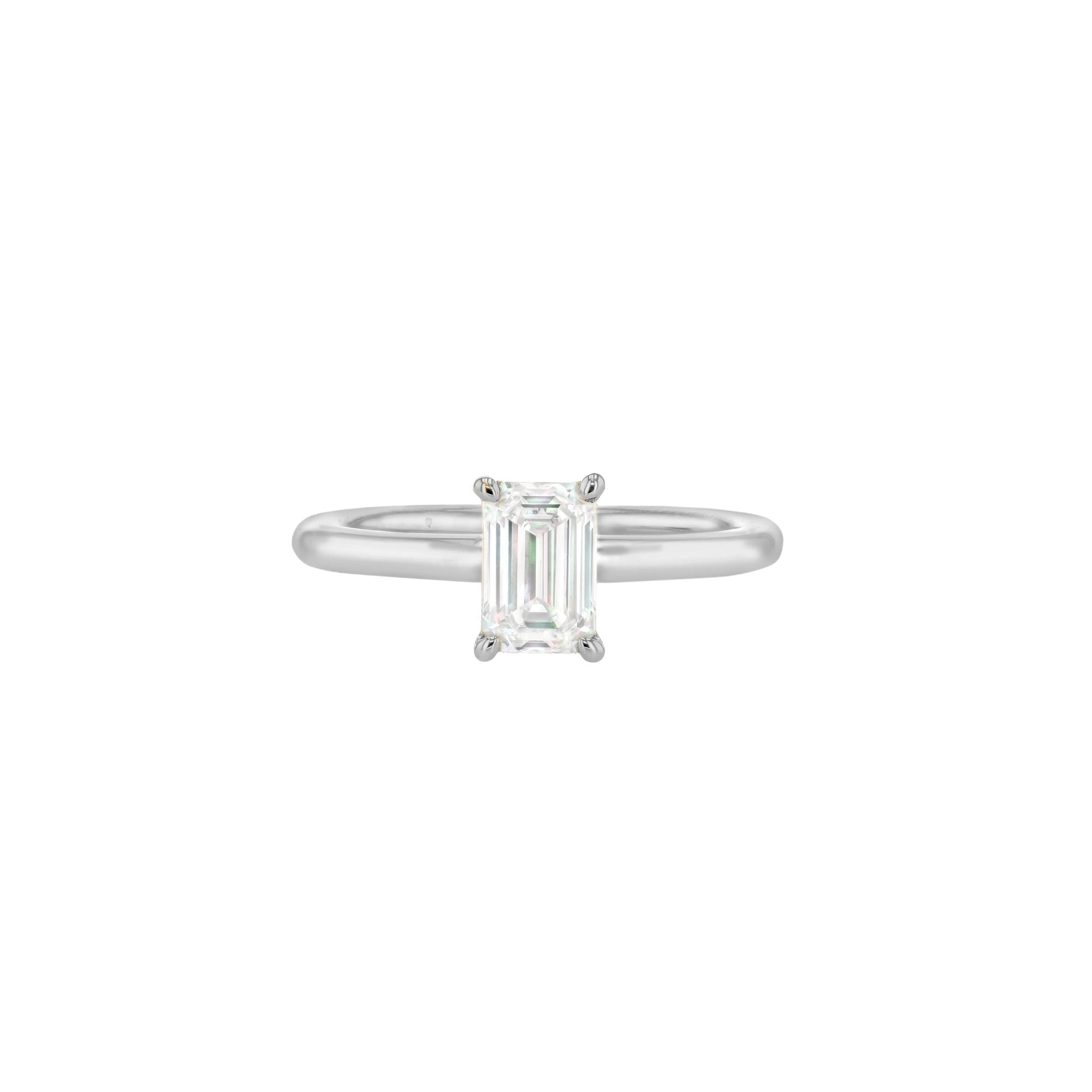 Olivia Emerald Cut Diamond Solitaire-Rings-Eliise Maar Fine Jewellery Australia-Eliise Maar Jewellery