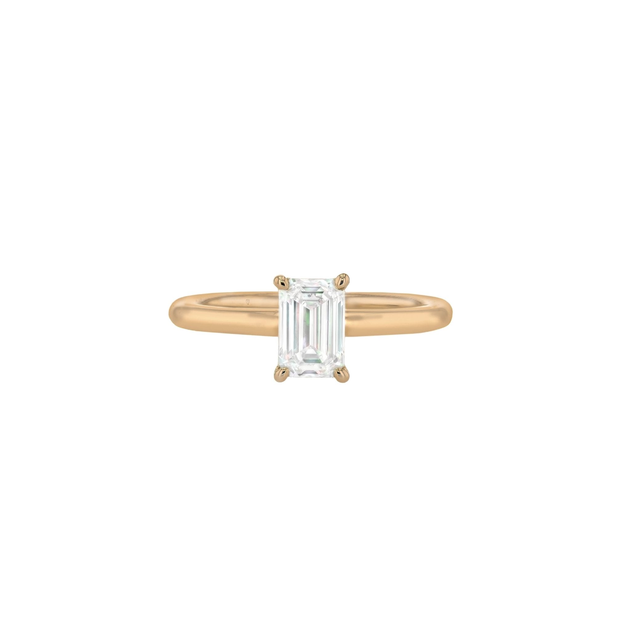 Olivia Emerald Cut Diamond Solitaire-Rings-Eliise Maar Fine Jewellery Australia-Eliise Maar Jewellery
