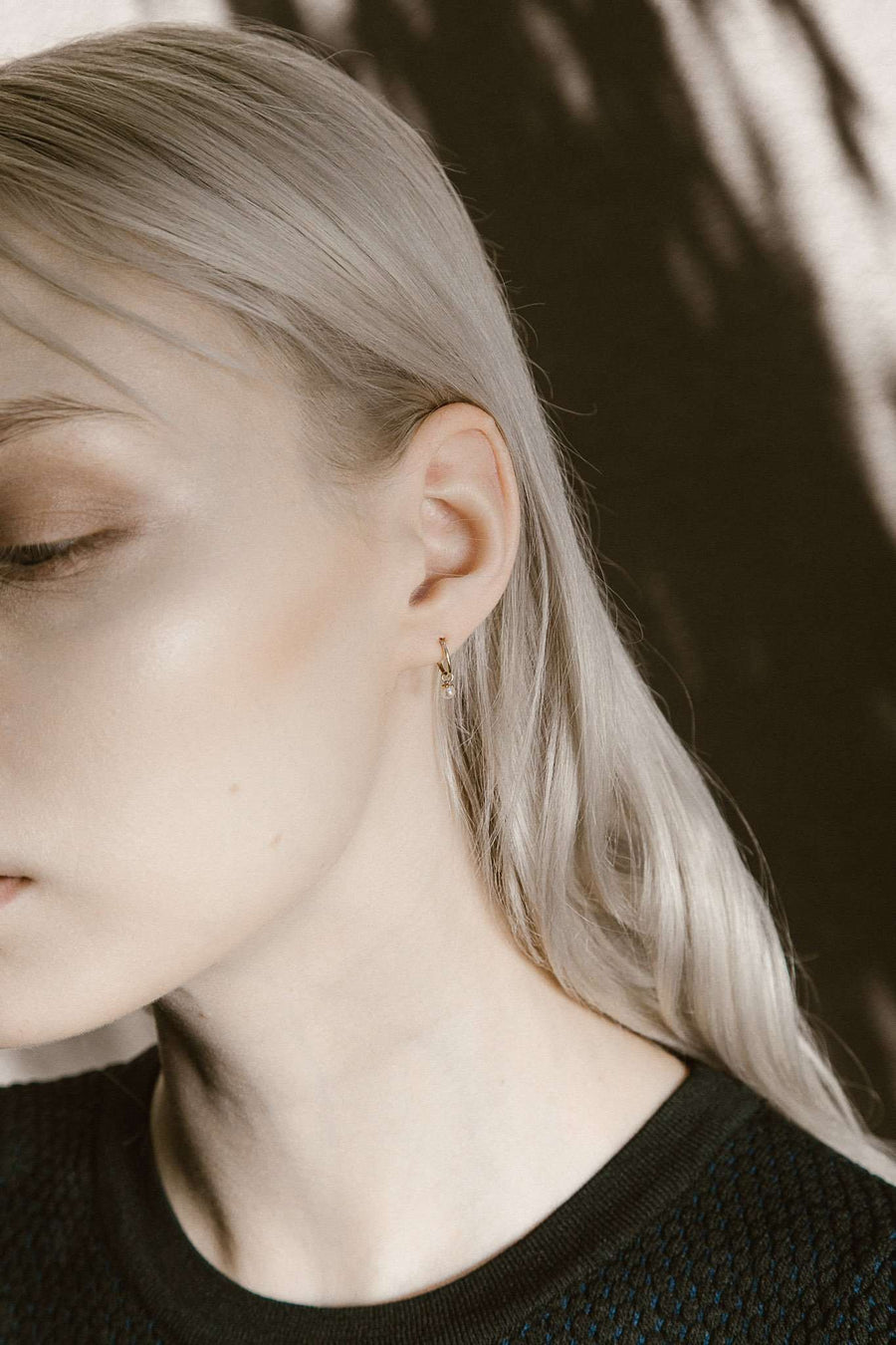 Pearl Sleeper Earrings - Eliise Maar Jewellery