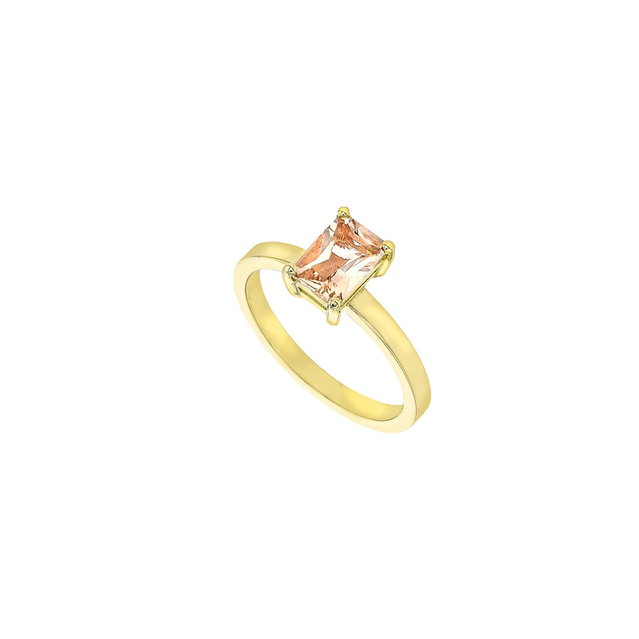 Radiant Morganite Ring - Eliise Maar Jewellery