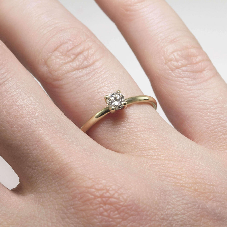 The Classic Diamond Ring-Eliise Maar Jewellery-Handcrafted Jewellery in Melbourne