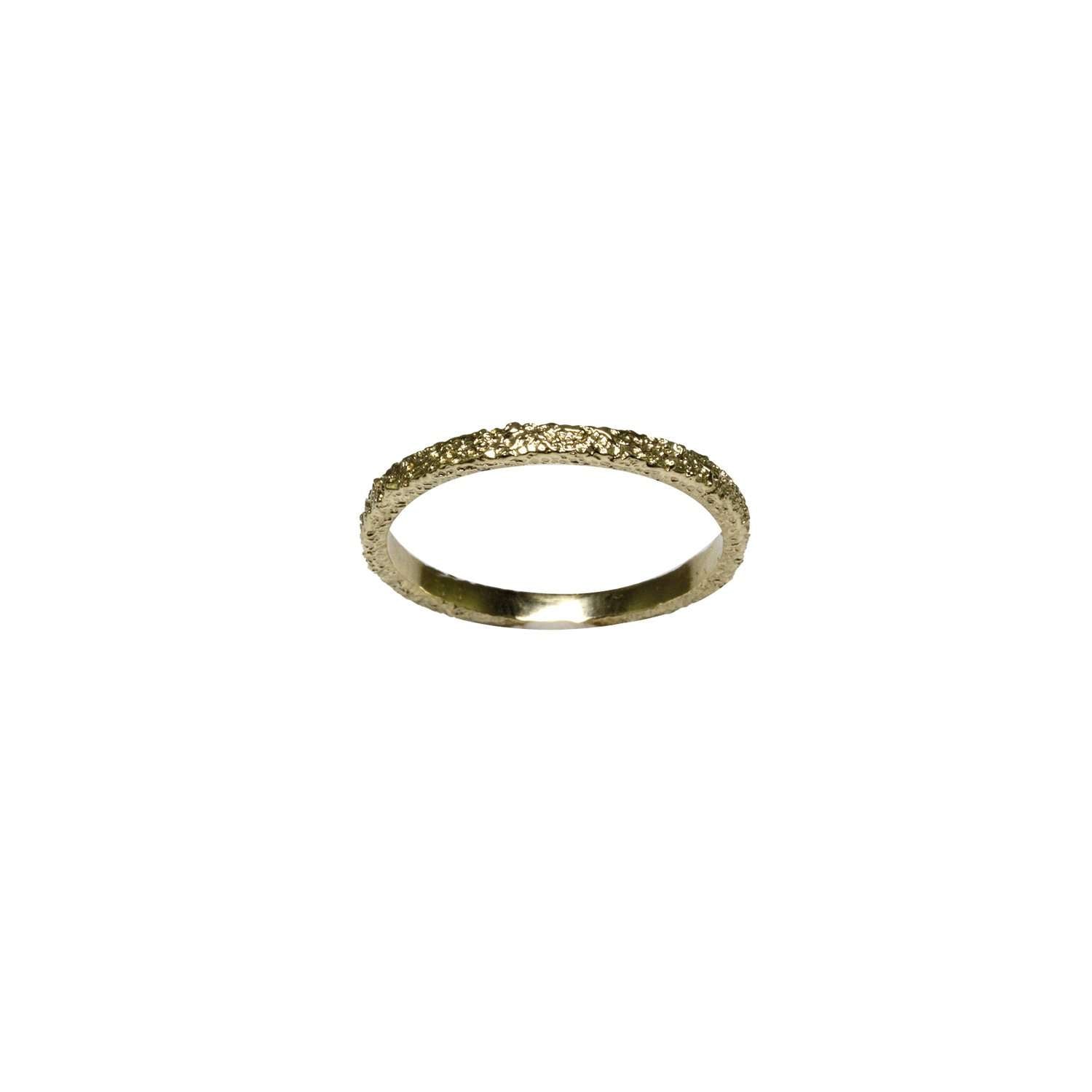Thin Frost Yellow Gold Wedding Band-Rings-Eliise Maar Fine Jewellery Australia-Eliise Maar Jewellery