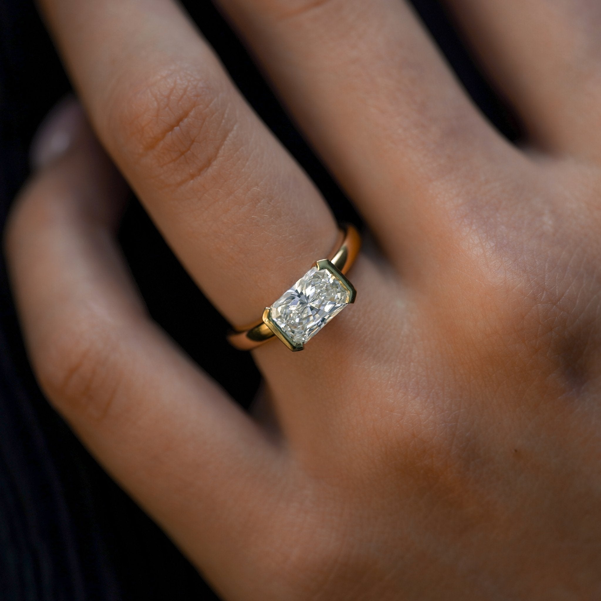 Vivian East-West Radiant Ring-Eliise Maar Fine Jewellery Australia-Eliise Maar Jewellery